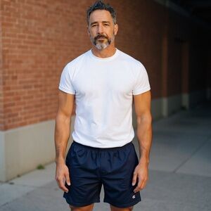 Champion Men's Dark Blue Athletic Shorts Size Large